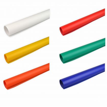 6er Pack uni Farben Transparentpapier 115g a 50,5 x 70 cm