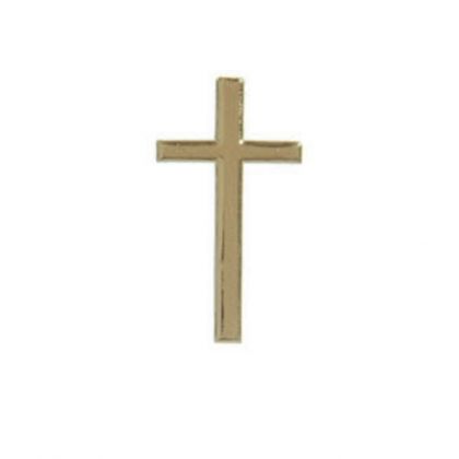 Wachsornament Kreuz gold 40 x 22 mm
