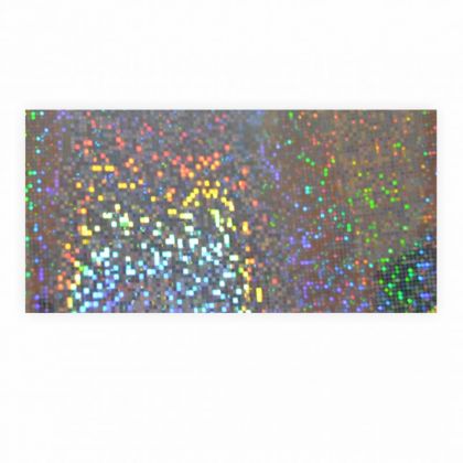 Holographische Folie Dots silber 40 x 100cm 1 Rolle