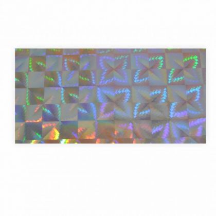 Holographische Folie Scaly silber 40 x 100cm 10 Rollen