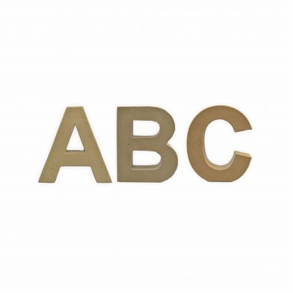 Creleo - ABC Pappbuchstaben 10 x 3 cm