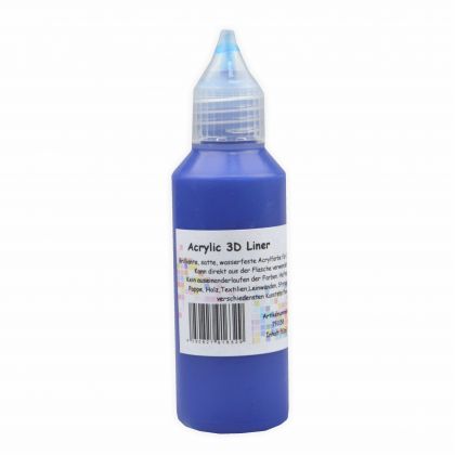 Acrylliner 3Dliner 50 ml Metallisch Blau