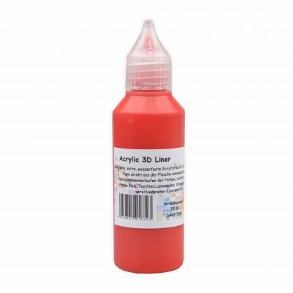 Acrylliner 3Dliner 50 ml Metallisch Rot