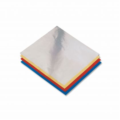 Creleo - Faltbltter aus Aluminium 15x15 cm 50 Blatt, farbig sortiert