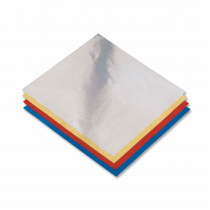Creleo - Faltbltter aus Aluminium 20x20 cm 50 Blatt, farbig sortiert