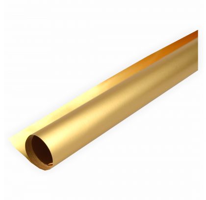 Alufolie gold matt/gold matt doppelseitig kaschiert 50x70 cm
