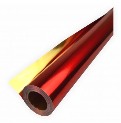Alufolie rot/gold doppelseitig kaschiert 50 cm x10 Meter