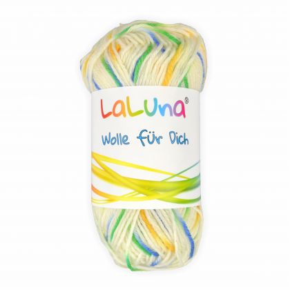 Babywolle mixed colors weiss creme 25g - 100 Meter Handstrickgarn, weiche Wolle zum Stricken und Hkeln