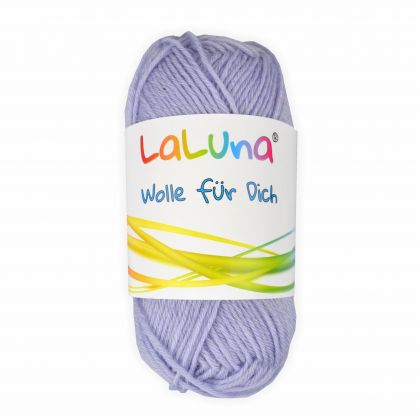 Babywolle uni flieder 25g - 100 Meter 70% Merino 30% Milchfaser Handstrickgarn, weiche Wolle zum Stricken und Hkeln