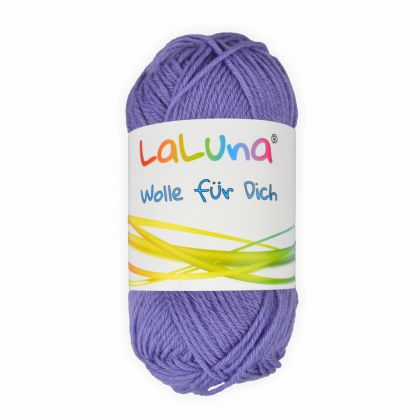 Babywolle uni lila 25g - 100 Meter 70% Merino 30% Milchfaser Handstrickgarn, weiche Wolle zum Stricken und Hkeln