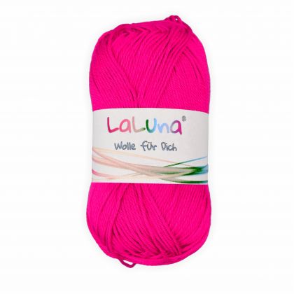 Basic Wolle dark pink 100% Baumwolle 50g - 125m, Strick und Hkelgarn der Marke LaLuna