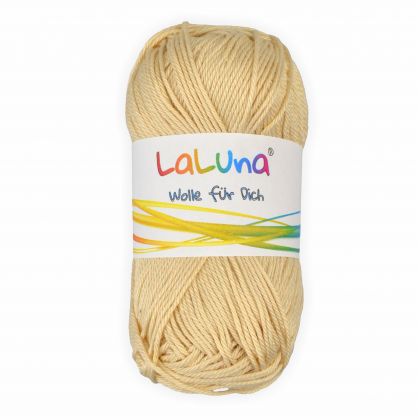 Basic Wolle creme 100% Baumwolle 50g - 125m, Strick und Hkelgarn der Marke LaLuna