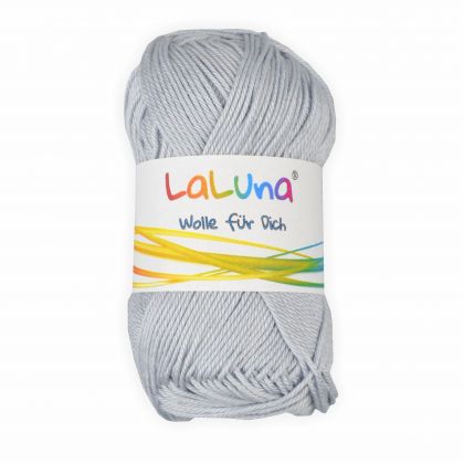Basic Wolle grau 100% Baumwolle 50g - 125m, Strick und Hkelgarn der Marke LaLuna