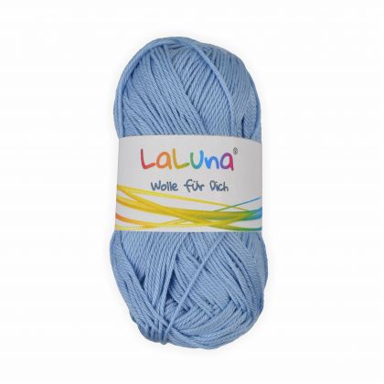 Basic Wolle hellblau 100% Baumwolle 50g - 125m, Strick und Hkelgarn der Marke LaLuna