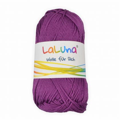 Basic Wolle lila 100% Baumwolle 50g - 125m, Strick und Hkelgarn der Marke LaLuna