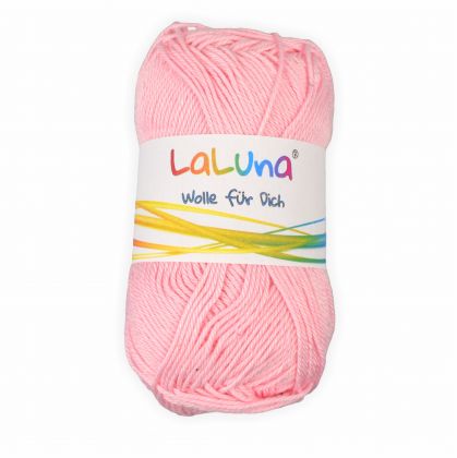 Basic Wolle rosa 100% Baumwolle 50g - 125m, Strick und Hkelgarn der Marke LaLuna