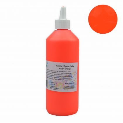 BioColor Acrylfarbe - Zauberfarbe Flasche 500 ml Fluor Orange