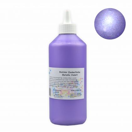 BioColor Acrylfarbe - Zauberfarbe Flasche 500 ml Metallic Violet