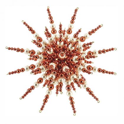 Perlensterne in 3D Copper Star kupfer Bastelset