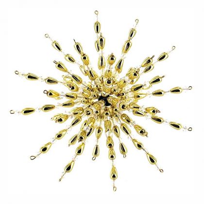 Perlensterne in 3D Crystal Gold glnzend Bastelset