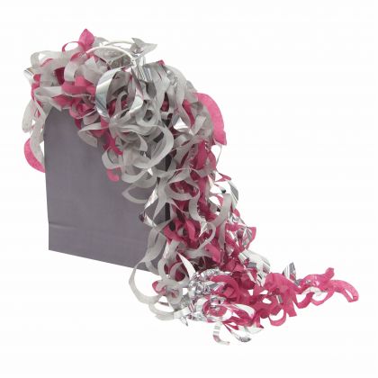 Curly Paper SILBER, WASSERFEST bunt farbharmonische Papierlocken aus Blumenseide