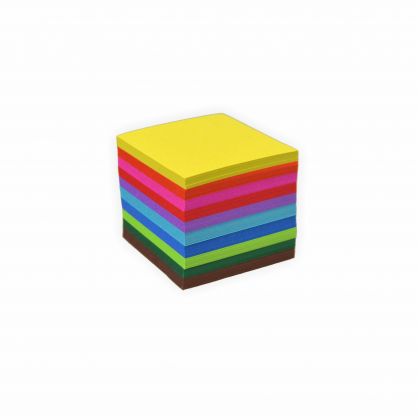 Faltbltter 5x5cm 500 Blatt, 10 farbig sortiert  70g/m hochwertiges Faltpapier fr Origami und kreative Bastelprojekte