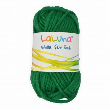 Filz Wolle grn 100 % Schurwolle 50g - 50 Meter, Wolle zum Stricken und Filzen Marke: LaLuna