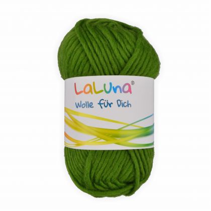 Filz Wolle oliv 100 % Schurwolle 50g - 50 Meter, Wolle zum Stricken und Filzen Marke: LaLuna