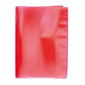 Heftumschlag - Buchumschlag A4 Rot Transparent