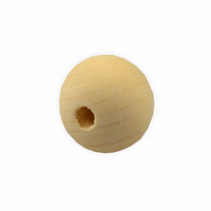 Holzkugeln unbehandelt d=25 mm 25 Stck mit Loch