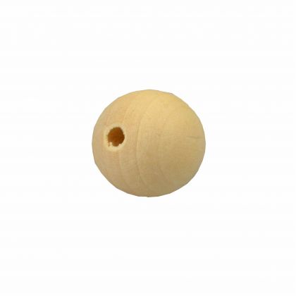 Creleo - Holzperlen-Holzkugeln unbehandelt 10 mm 100 Stck mit Loch