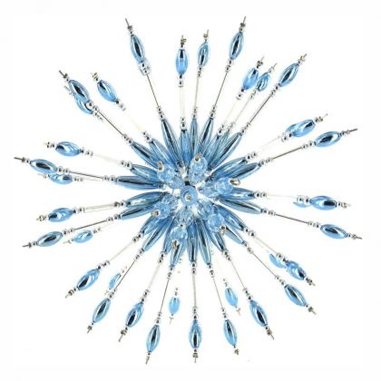 Perlensterne in 3D IceBlue blau Bastelset