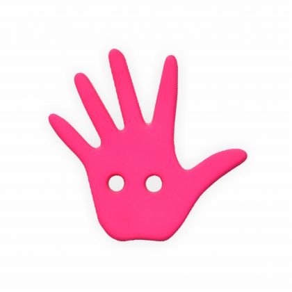 Knpfe Neon Hand pink 25 mm 4 Stck
