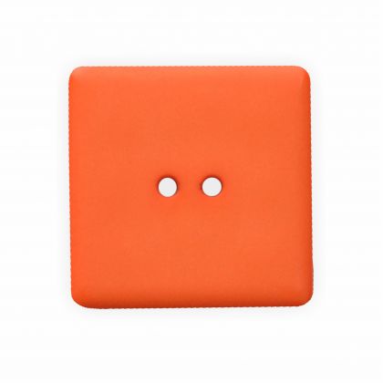 Knpfe viereckig orange 25 mm 6 Stck
