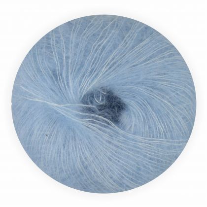 Mohair Wolle mit Seide hellblau 70/30 25g - 210 Meter, zum Stricken und Hkeln Marke: LaLuna