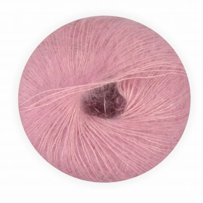 Mohair Wolle mit Seide rosa 70/30 25g - 210 Meter, zum Stricken und Hkeln Marke: LaLuna