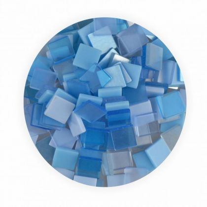 Mosaiksteine 10x10mm blau 190 Stck 45 g