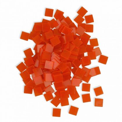 Mosaiksteine 10x10mm orange 190 Stck 45 g