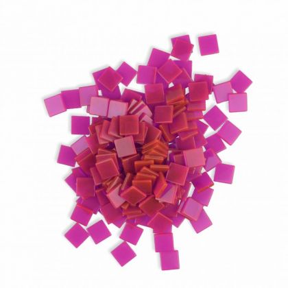 Mosaiksteine 10x10mm pink 190 Stück 45 g