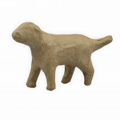 Papp Figur Hund 14,5 x 4 x 9 cm