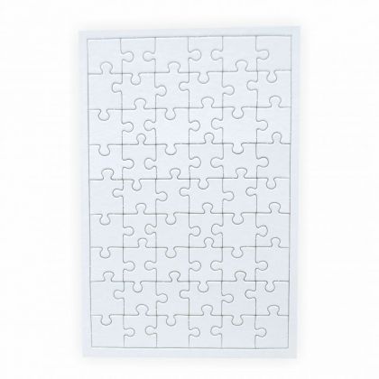 Puzzle zum bemalen Viereck 54 Teile 10 Stck