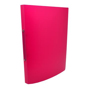 Ringbuch aus PP A4, Pink 2-Ringe,  17 mm
