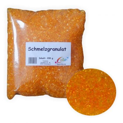 Schmelzgranulat 200g gelb-orange