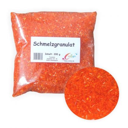 Schmelzgranulat 200g orange