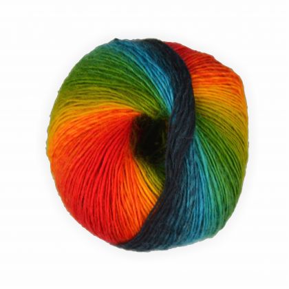 Sockenwolle mixed colors Regenbogen -1- 50g - 200 Meter