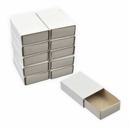 Streichholzschachteln, blanko weiß 500 Stück ca. 5,3 x 3,5 x 1,1cm