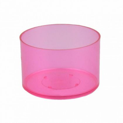 Teelichthllen 25 Stck pink transparent Kunststoff