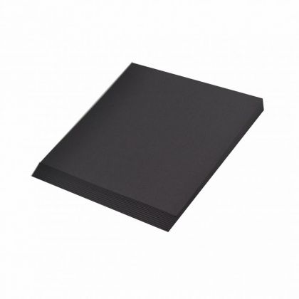 Creleo - Tonpapier schwarz 130g/m, 50x70cm, 10 Bogen / Bltter