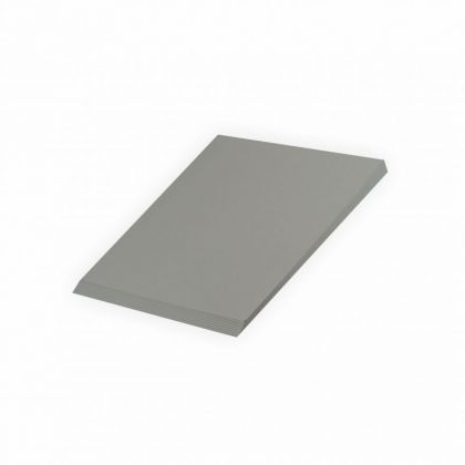 Creleo - Tonpapier silber matt 130g/m, 50x70cm, 10 Bogen / Bltter