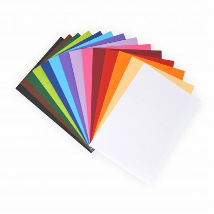Tonpapier und Fotokarton Block BASIC, DIN A6 60 Blatt, in 15 Farben sortiert 60 Blatt, in 15 Farben sortiert